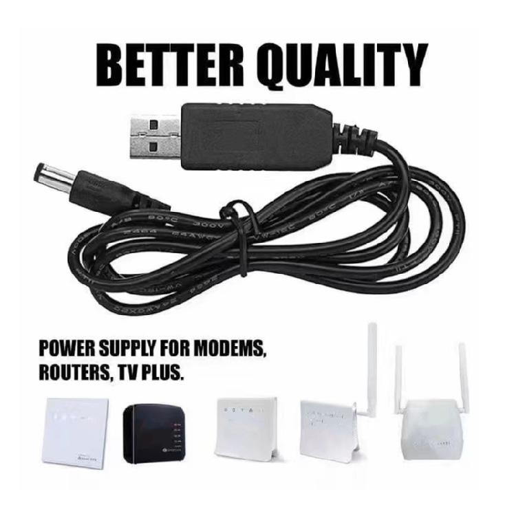 USB To DC5.5x2.1mm Power Regulator Charging Cable Cord 5V To 9/5/12V Voltage Step Up Converter Cable Booster Line