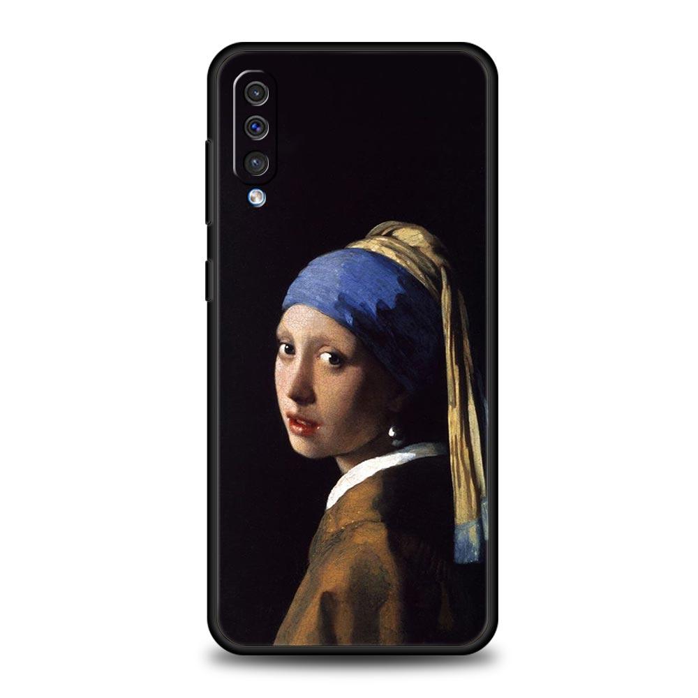 Handyhülle für Samsung Galaxy A52 A14 A50 A70 A10S A30 A40 A20S A20E A02S A12 A22 A32 5G A04s Mona Lisa Van Gogh Öl Kunst Hülle