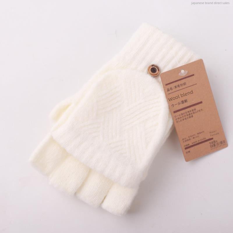 

Купить Перчатки-митенки из шерстеподобной ткани с откидными пальцами, с сенсорным экраном, мужские и женские, зимние, утепленные флисовой подкладкой, теплые, из ангоры, с открытыми пальцами, с пряжей White All yards