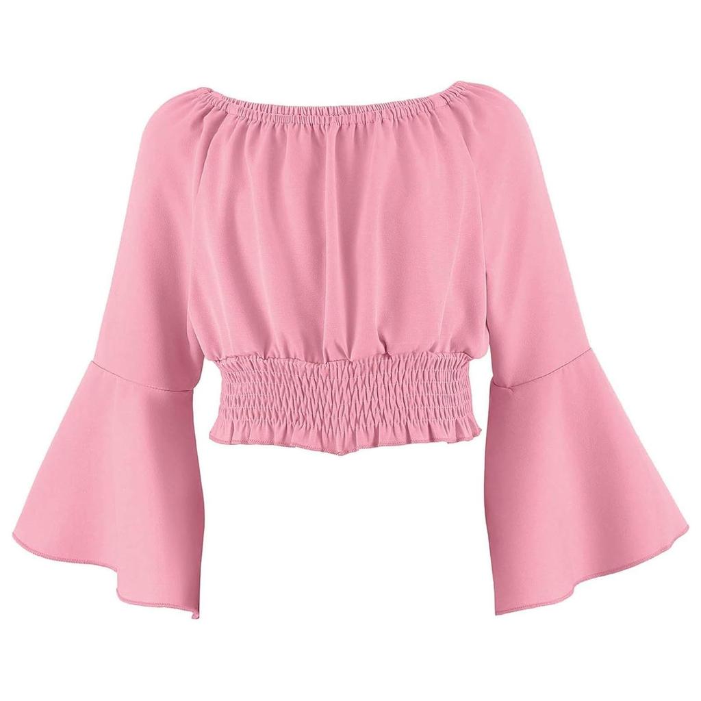 Girls Casual Off Shoulder Everyday  Soft Breathable Stylish Top