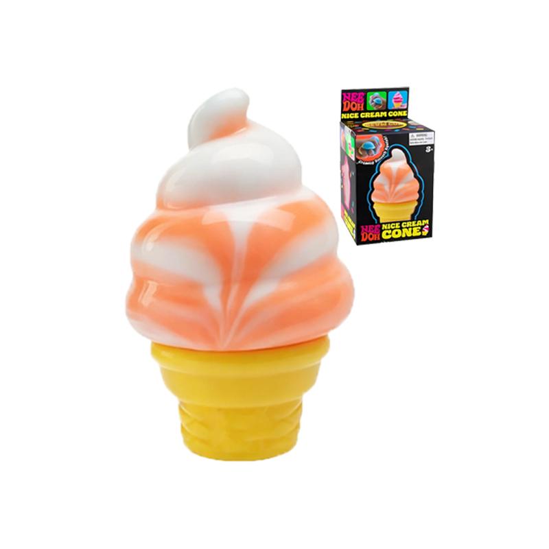 New Modelneedoh Nice Cream Cone Colorful Ice Cream Shaped Sensory Stress Reliever Fidget Toys Anxiety & Focus For Adults Gifts