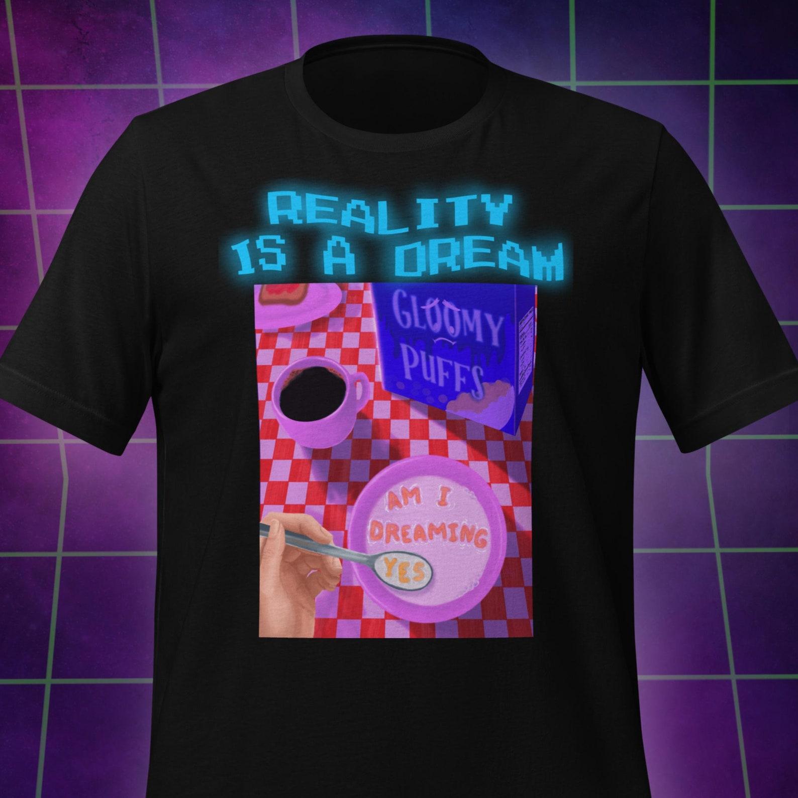Weirdcore Graphic T-Shirt: Dreamcore, Soft Goth Style S