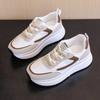 Sneakers spring new women's casual lace-up women's shoes junior high school students show small thick soles women