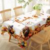 1 Piece of Premium Thanksgiving Tablecloth - Featuring Vibrant Turkey and Pumpkin Themeszyc