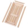 1/12 Dollhouse Miniature Wood External Door Unpainted Doll House Diy Accessories