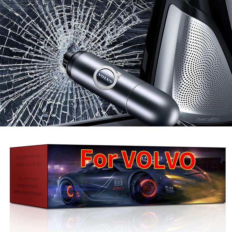 Car Mini Safety Hammer Auto Seat Belt Cutter Life-Saving Emergency Window Breaker For Volvo CX60