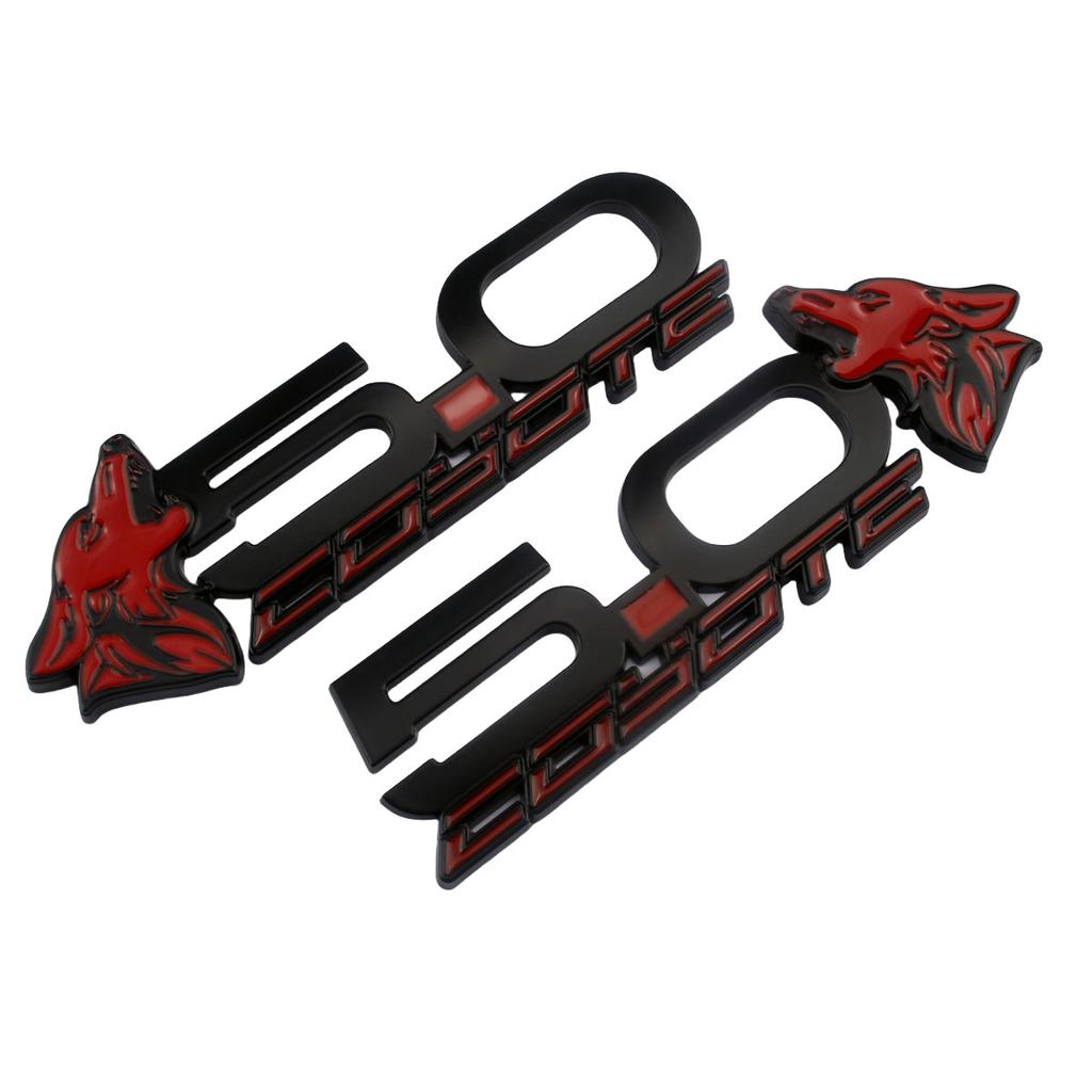 1 Para Nowe Metalowe 3D Logo 5.0 Kojot Mach Odznaka Emblemat Naklejki Dla Mustang Dark Horse Shelby GT GT350 GT500 Akcesoria