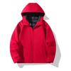 Autumn Winter Lightweight Hooded Soft Shell Jacket, Fashion Warm Jacket for Male Female, Couples Coat Windproof Waterproof Outdoor Business Leisure