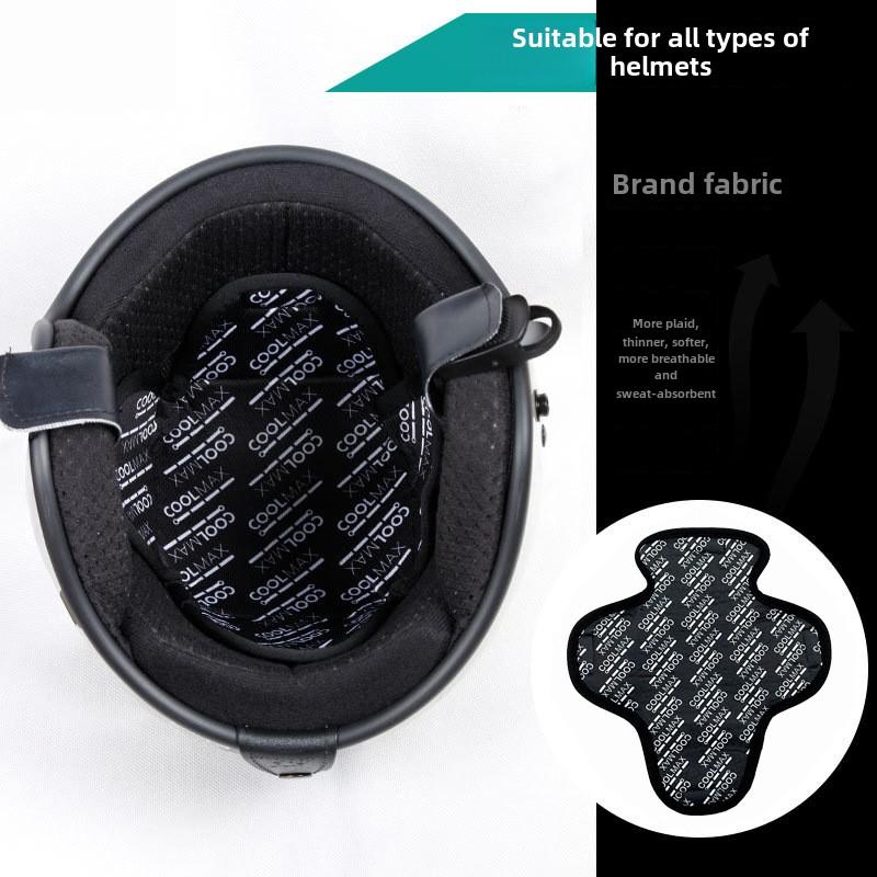 Electric Car Helmet Pads Dry Breathable Foldable Ventilation Riding Sweat Absorbing Sponge Pads Motorbike Helmet Liner