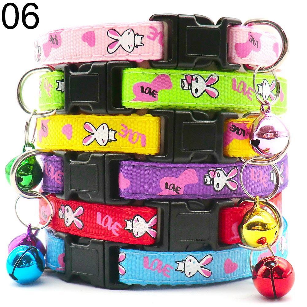 100Pcs  Colorful Dog Collar Adjustable Pet Dog Collars Necklace Durable Puppy Pug Bulldog Collars For Small Dogs