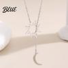 Retro Necklace Sun And Moon for Women Plated Y Romantic