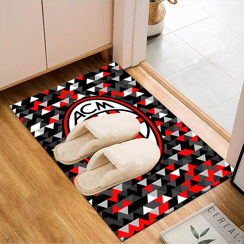 Milan Football club Printed Office Carpet Chair Cushion  Entryway Rug, Rugs for Living Room, Bedroom Christmas gifts
