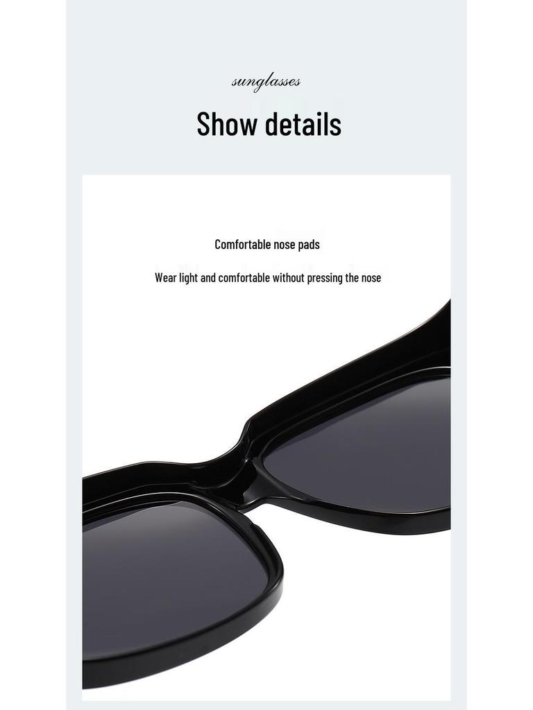 Luxury TR90 Square Frame Polarized Sunglasses - Unisex One-Piece, Dual-Use