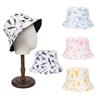 Versatile Hat Style Retro Tie Dye Printing Womens Sunshade Fishermans Hatscaps
