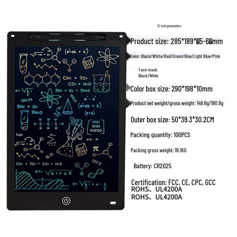 LCD Kids' Erasable Doodle & Drawing Board