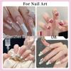Trendy 3D Japanese Pearl Nail Art Set: High Gloss Mixed-Size Pearls & Rhinestones