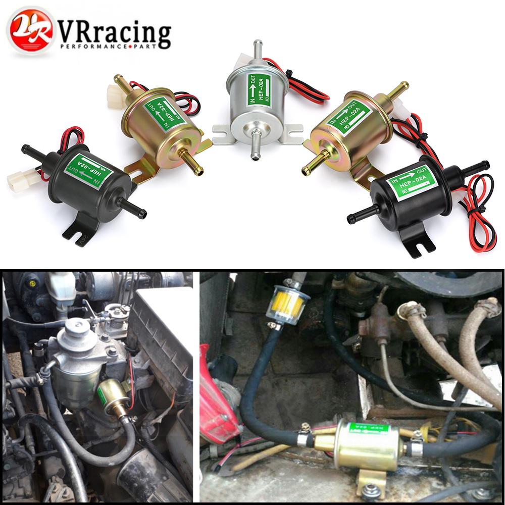 High Quality Low Pressure Universal Diesel Petrol Gasoline Electric Fuel Pump HEP-02A 12V 24V For Car Motorcycle