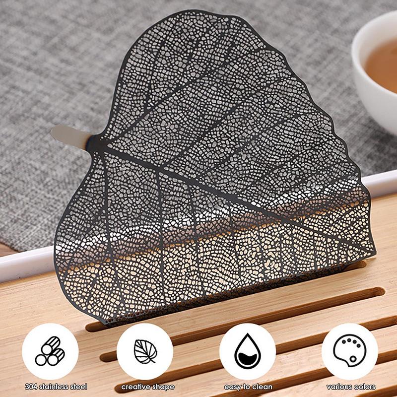 Tea Strainers For Loose Tea Fine Mesh Tea Steeper Leaf Shape Reusable Fine Mesh Tea Strainers And Filters Hollow Hole Tea