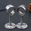 2Pcs Stainless Steel Flange Rod Holder 19-32MM Curtain Ceiling Mount Brackets for Windows Easy Install Sturdy Support