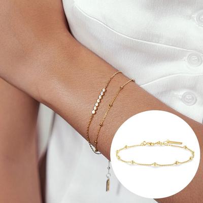 Ball Chain 925 Silver Bracelet B058-01G