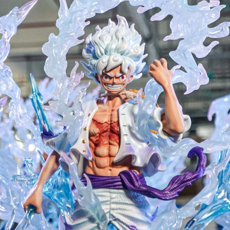 Anime One Piece JT Monkey D Nika Luffy Action Figure GK Statue Desktop Ornament Model Peripheral Surprise Toys Gifts Collectible