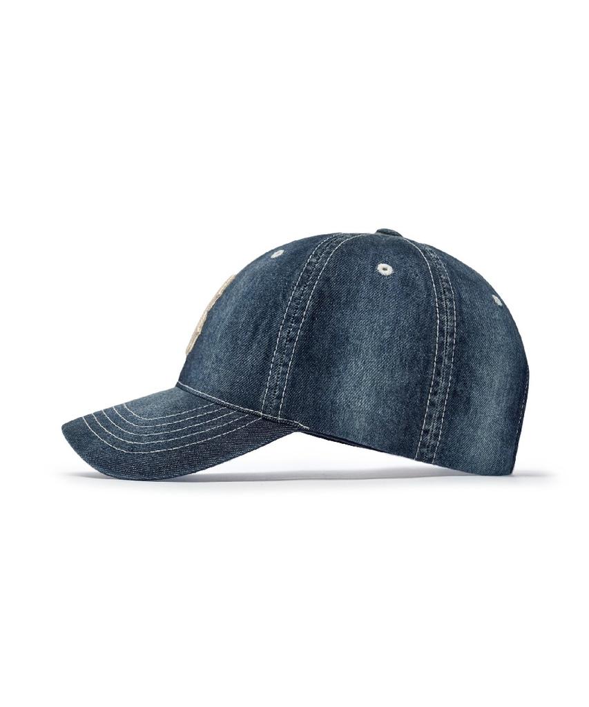 Emelbi Basic Denim Unstructured Ball Cap Bos (Indigo)