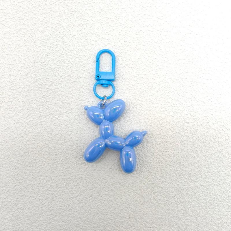 Color-Plated Balloon Dog Acrylic Keychain Pendant
