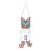 Acrylic Double-sided Diamond Painting Captures Flower Butterfly Hummingbird Dragonfly DIY Wind Chimes Garden Doors and Windows D