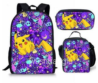 Primary And Secondary School Students Schoolbag Cartoon Backpack Breathable And Wear-Resistant Children'S Backpack Satchel Pencil Bag Set