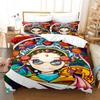 Cartoon Dragon Girl Bedding Set Bed Cover Set Lovers Bedding Kids Luxury King Size Comforter Bedding Sets Queen Duvet Cover Set