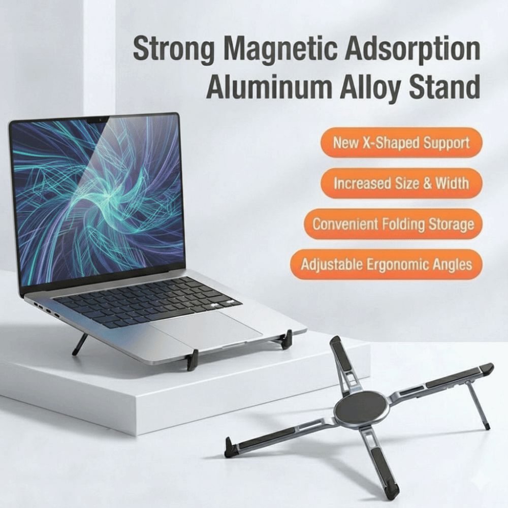 Aluminum Alloy Tablet Stand Magnetic Adsorption Phone Stand Gifts Device Holder  Study Use