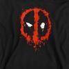 Deadpool Unisex Adult Painted Logo Sweatshirt