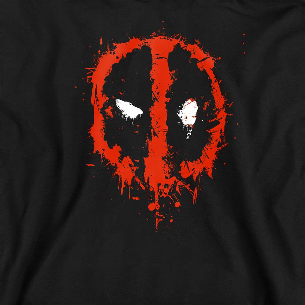 Deadpool Unisex Adult Painted Logo Sweatshirt