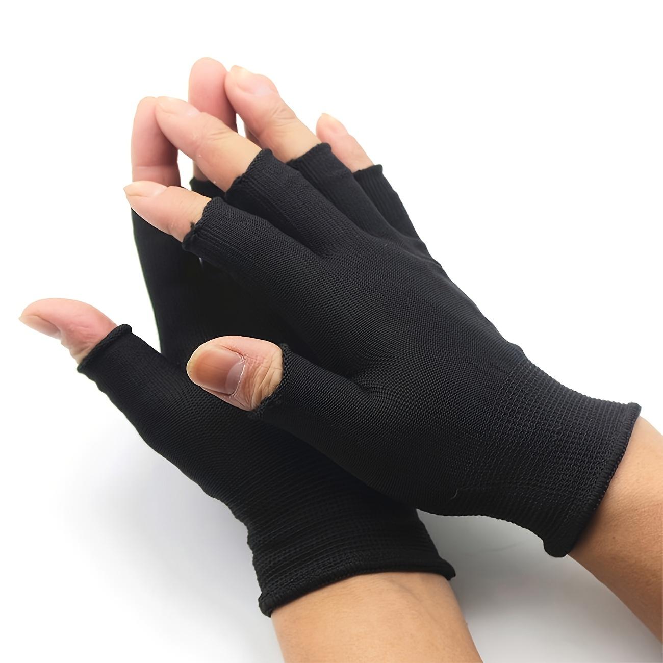 Xykk01 Black Breathable And Elastic Half-Finger Riding Gloves, Outdoor Sports Fingerless Gloves, Suitable For Cycling, Driving, Fishing, Sports
