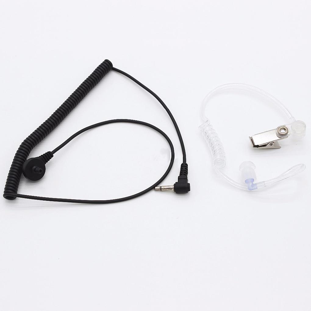 Receive Earpiece 3.5mm Stretchy Flexible External Listen Headset Portable Professional Wearable Speaker Microphone