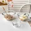 Advanced Pearl Rimmed Glass Bowl Creative Oatmeal Yogurt Bowl Breakfast Ice Cream Salad Bowl Glass Cutlery Kitchen Supplies Gift