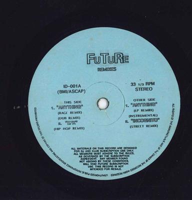 12inch Record VARIOUS - Future Remixes ID001 Future Mix US Rap & Hip-Hop/R&B Used