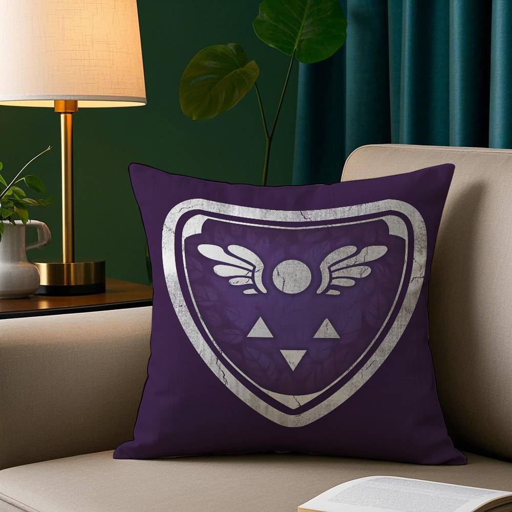 Spiel D-Deltarunes Kissenbezug Plüschstoff Weicher Kissenbezug Beidseitiger Druck Sofakissenbezug Wurfkissen