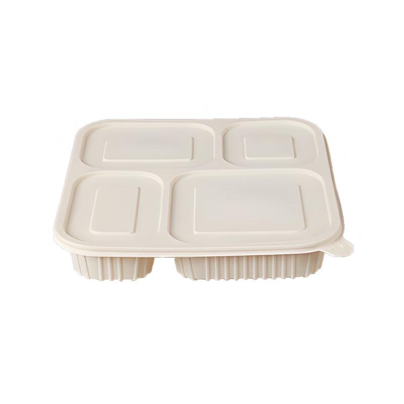 Eco-Friendly 4-Compartment Corn Starch Meal Boxes