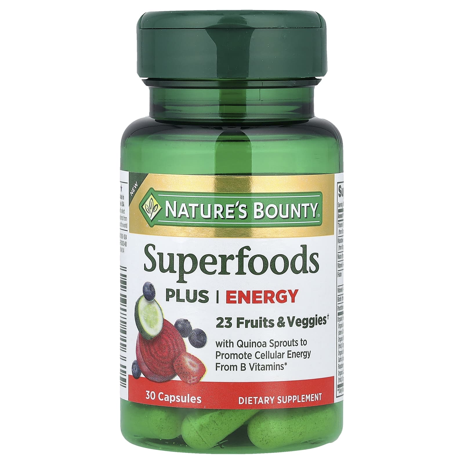 

Nature S Bounty, Superfoods Plus Energy, 30 Capsules