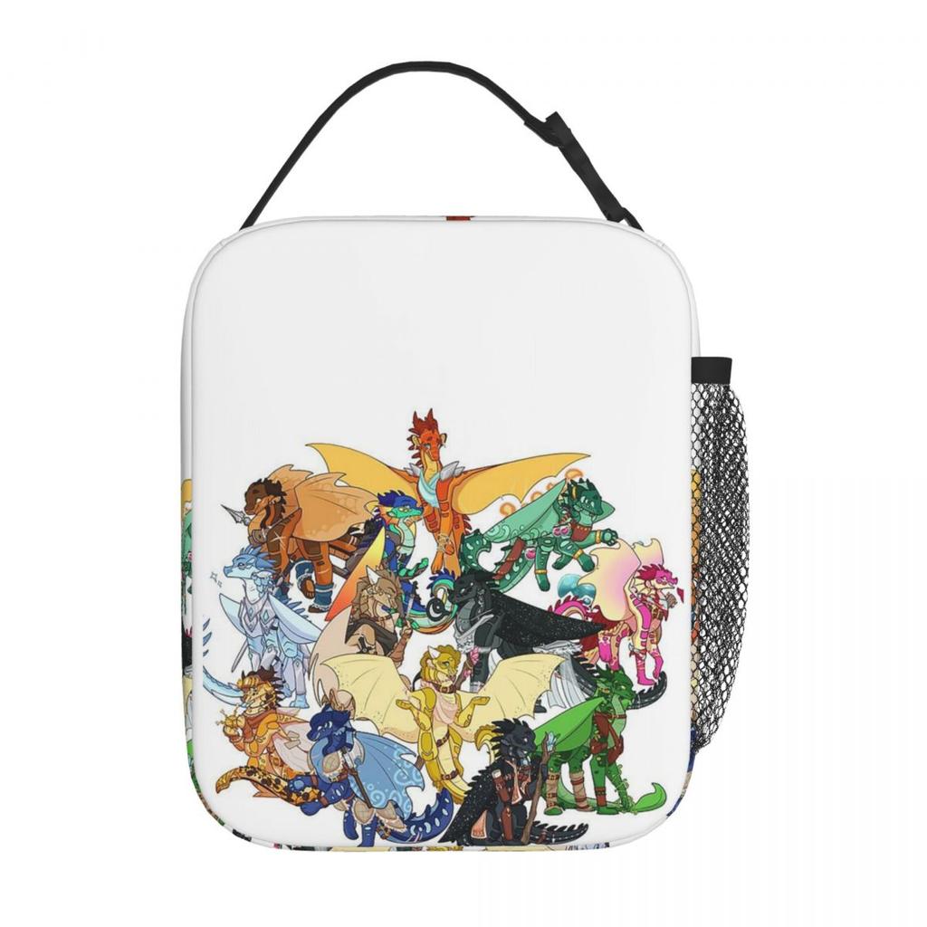 Wing Of Fire All Dragon Insulated Lunch Bag for Women Office Cooler Thermal Food Box Tote Portable Lunch Boxes Container