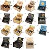 Desktop Musical Box Rotary Handle Wooden Music You Are My Sunshine Mini Mechanical Heavy Duty Decoration Girlfriend Boyfriend Wife Husband Birthday