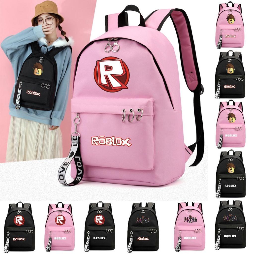 Fashionable Roblox Backpack For Students With Firm Canvas Cloth And Smooth Zipper