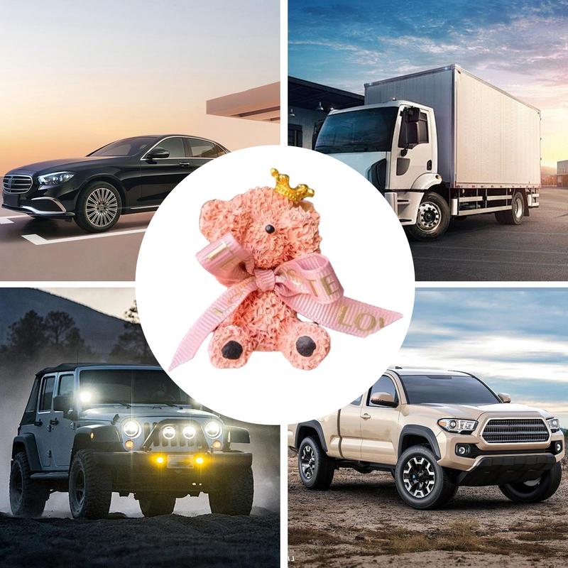 Car Vent Clip Diffuser Bear With Bow Car Aromatherapy Diffuser Aromatherapy Scent & Car Fragrance Diffuser Oil & Aromatherapy