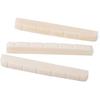 Alnicov 42MM Unbleached Pure Bone Nut Guitar Slotted Bone Nut For Strat Tele Electric Guitar 42X3.5MM