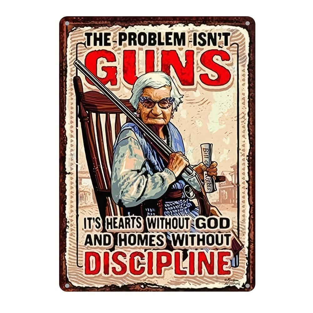 

1 шт., металлическая жестяная табличка «Проблема не в этом» (8 x12 /20см*30см), Винтажная табличка Декоративное настенное искусство, Декор для стен, Декор для комнаты чёрный