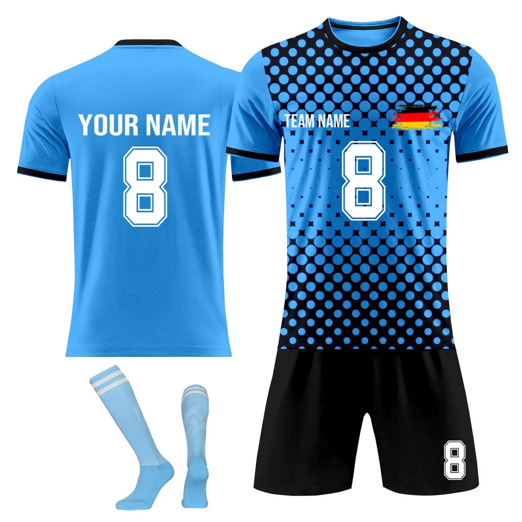 Personalised Shirts Kit Mens Girls With Name Number Custom Football Jerseys For Boys Training Suit