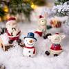 Figurki Bożonarodzeniowe Miniatury Choinka Święty Mikołaj Bałwany Niedźwiedź Mikro Krajobraz Domek dla Lalek Mech Terrarium Dekoracja Wróżek