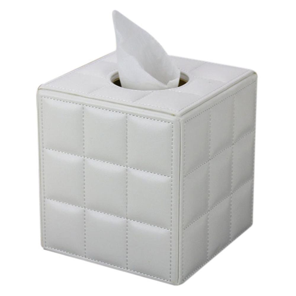 Kreative Desktop-Rollpapierbox, Taschentuchetui aus PU-Leder, Serviettenwürfelhalter, Pumptablett für die Küche, Aufbewahrungsbox im europäischen Stil