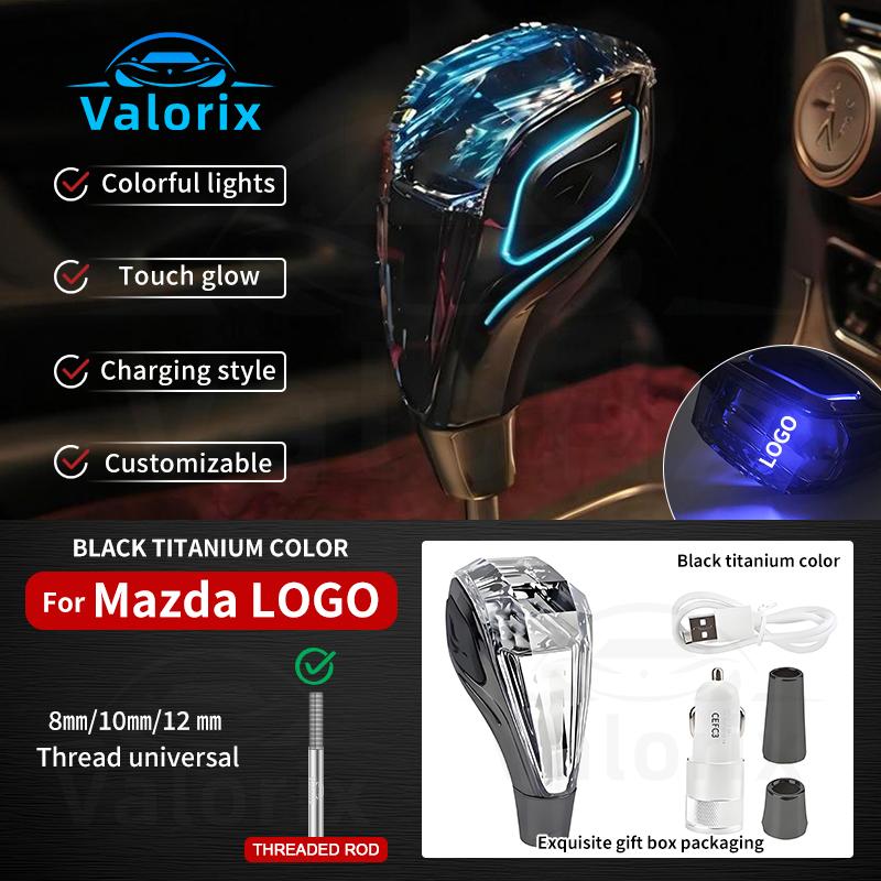Car Universal Automatic LED Crystal Handles Manual Transmission Gear Shift Knob Lever Stick Head for Toyota Honda Nissan Hyundai